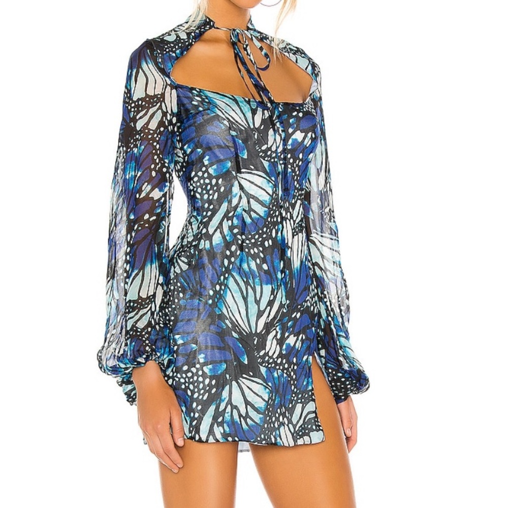 Kim Shui Butterfly Print Mini Dress